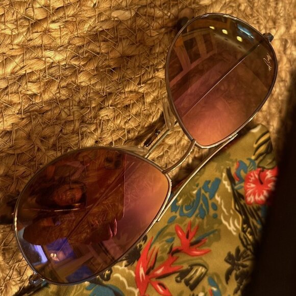 AUTHENTIC MAUI JIM Baby Beach Polarized Rose Gold Pink Sunglasses MJ245-16R - Picture 2 of 3